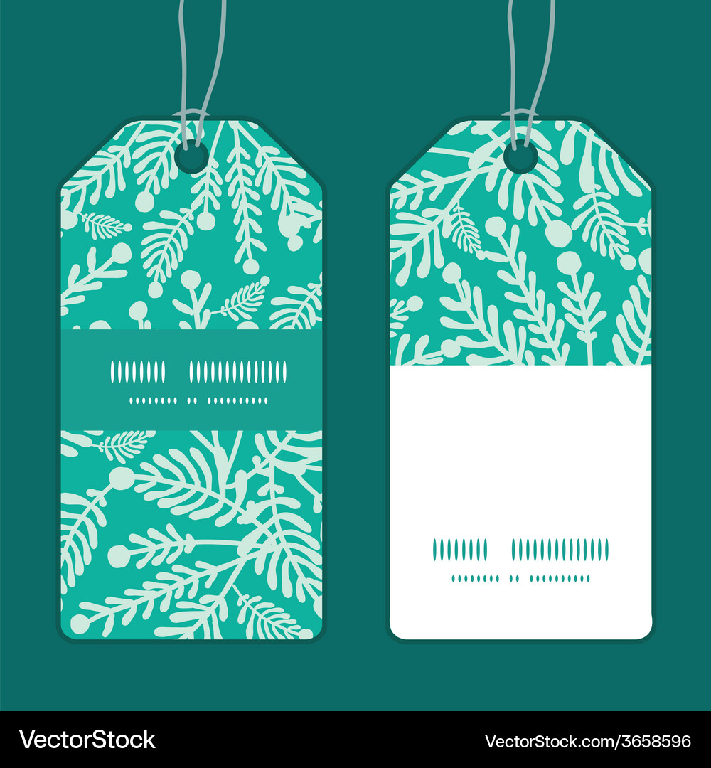 Emerald green plants vertical stripe frame pattern
