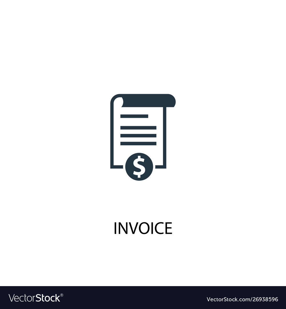 Invoice icon simple element