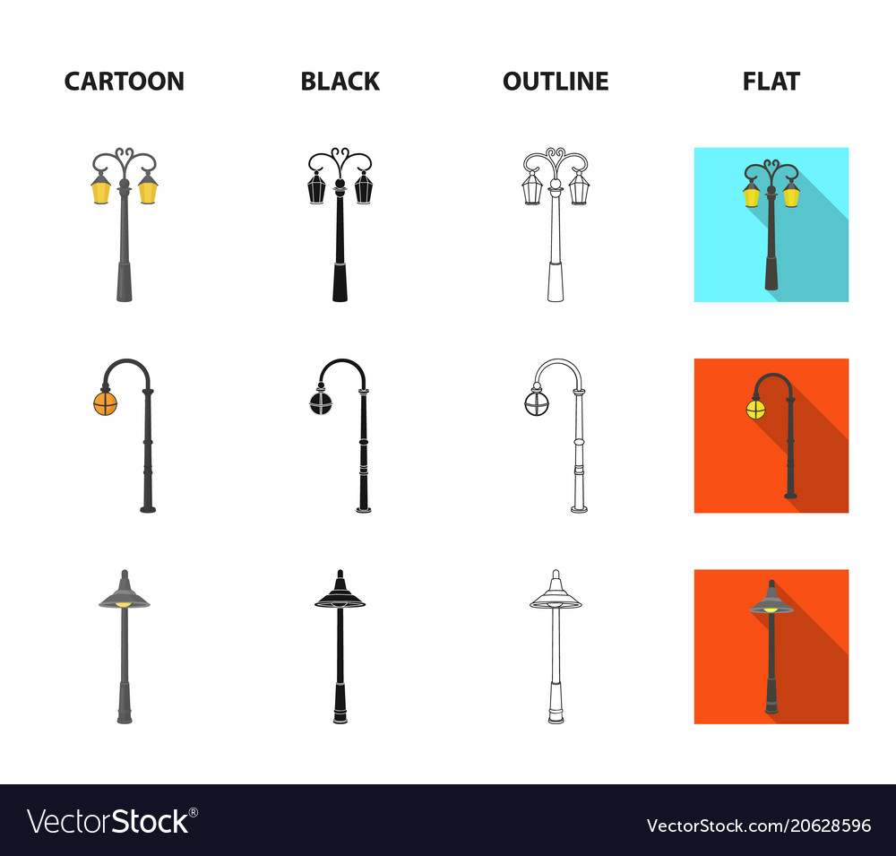 Lamppost in retro stylemodern lantern torch