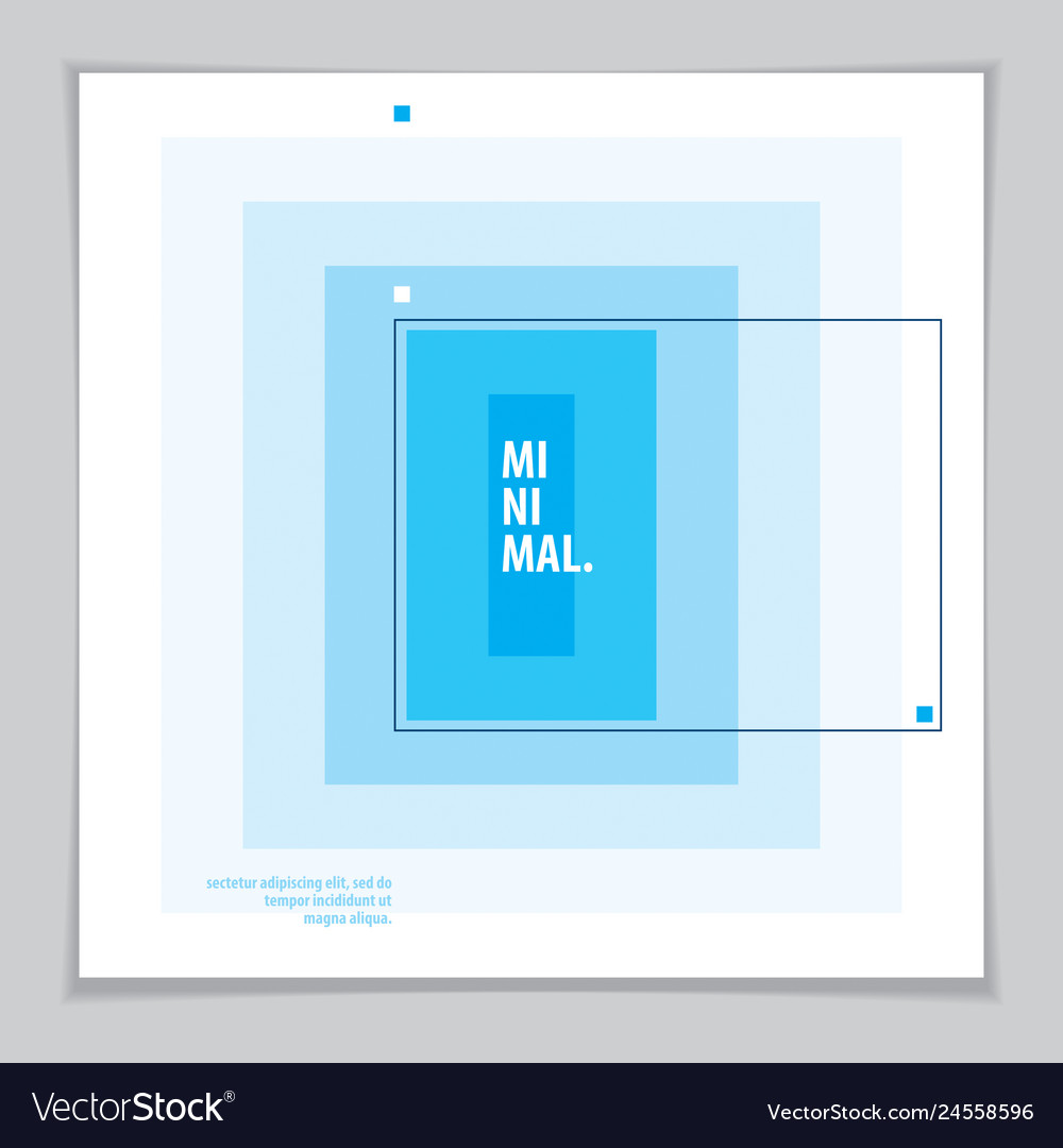 Minimalistic cover brochure design geometric Vector Image