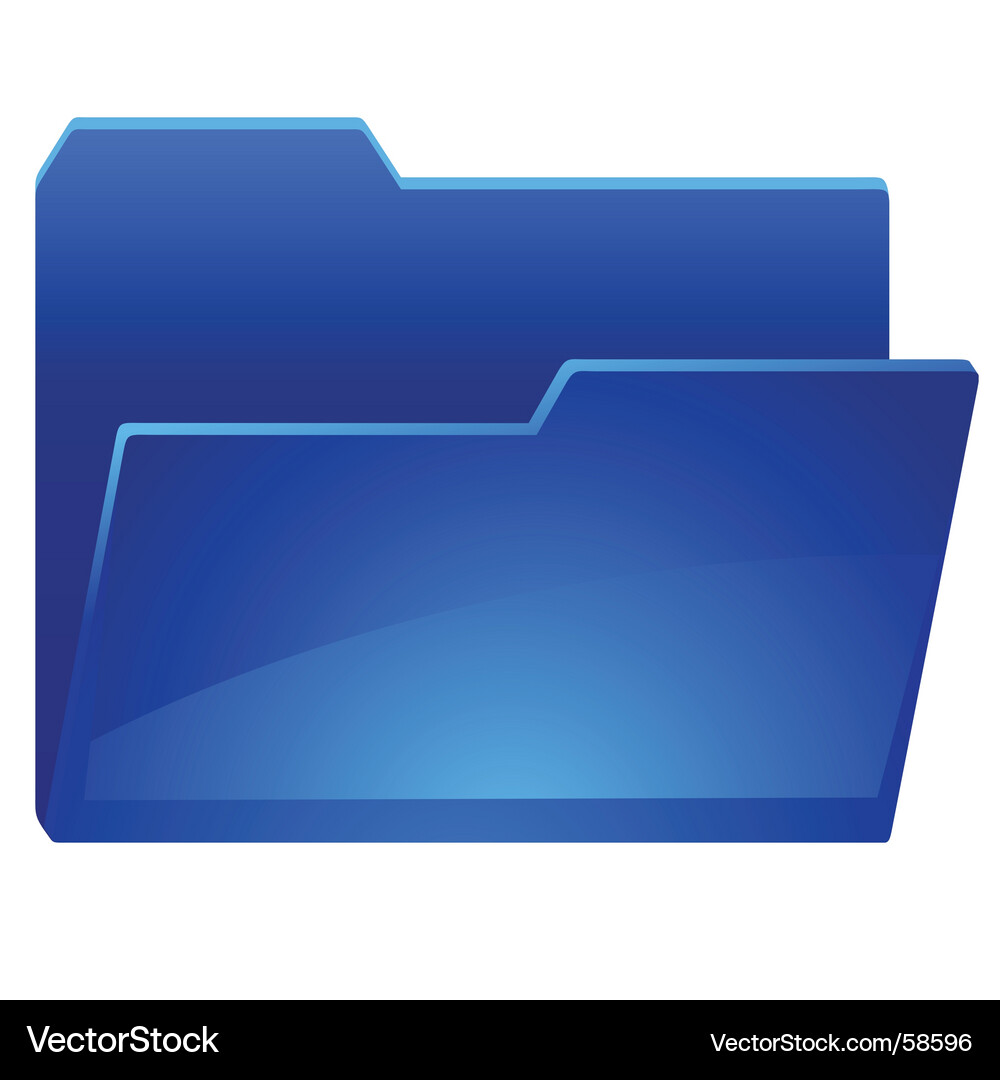 Open Folder Icon Royalty Free Vector Image - VectorStock
