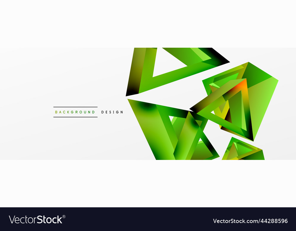 Triangle abstract background 3d basic
