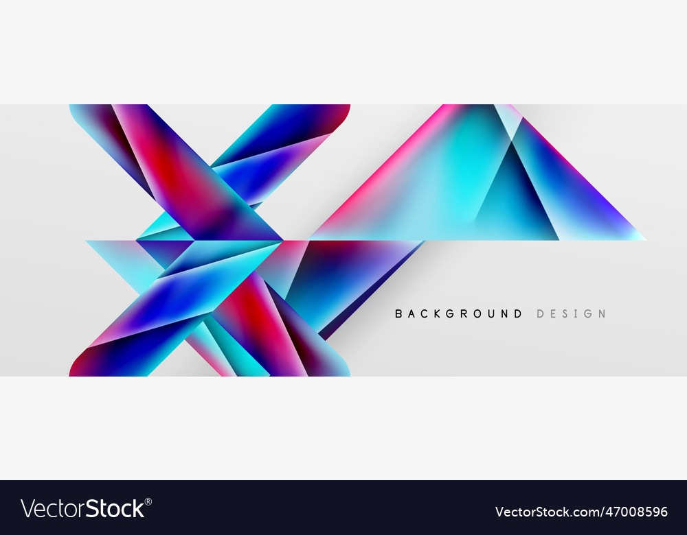 Triangle fluid color gradient abstract background Vector Image Triangle fluid color gradient abstract background