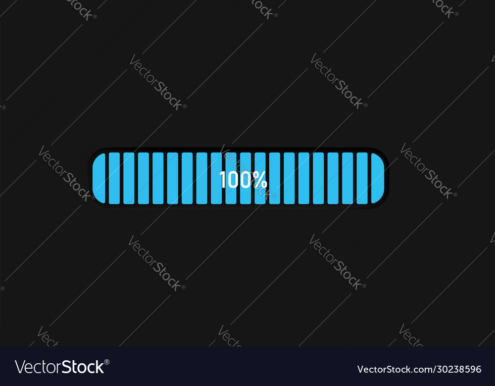 Very high detailed black user interface loading
