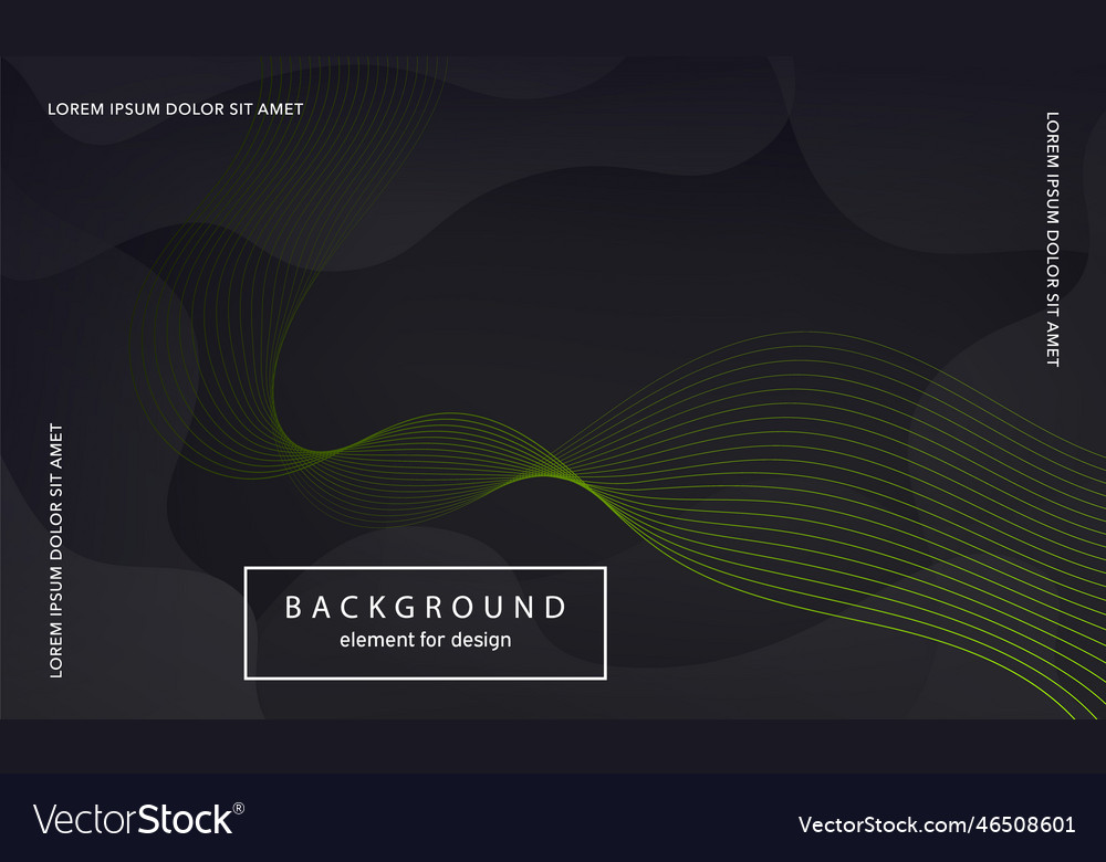 Abstract background wave element for design
