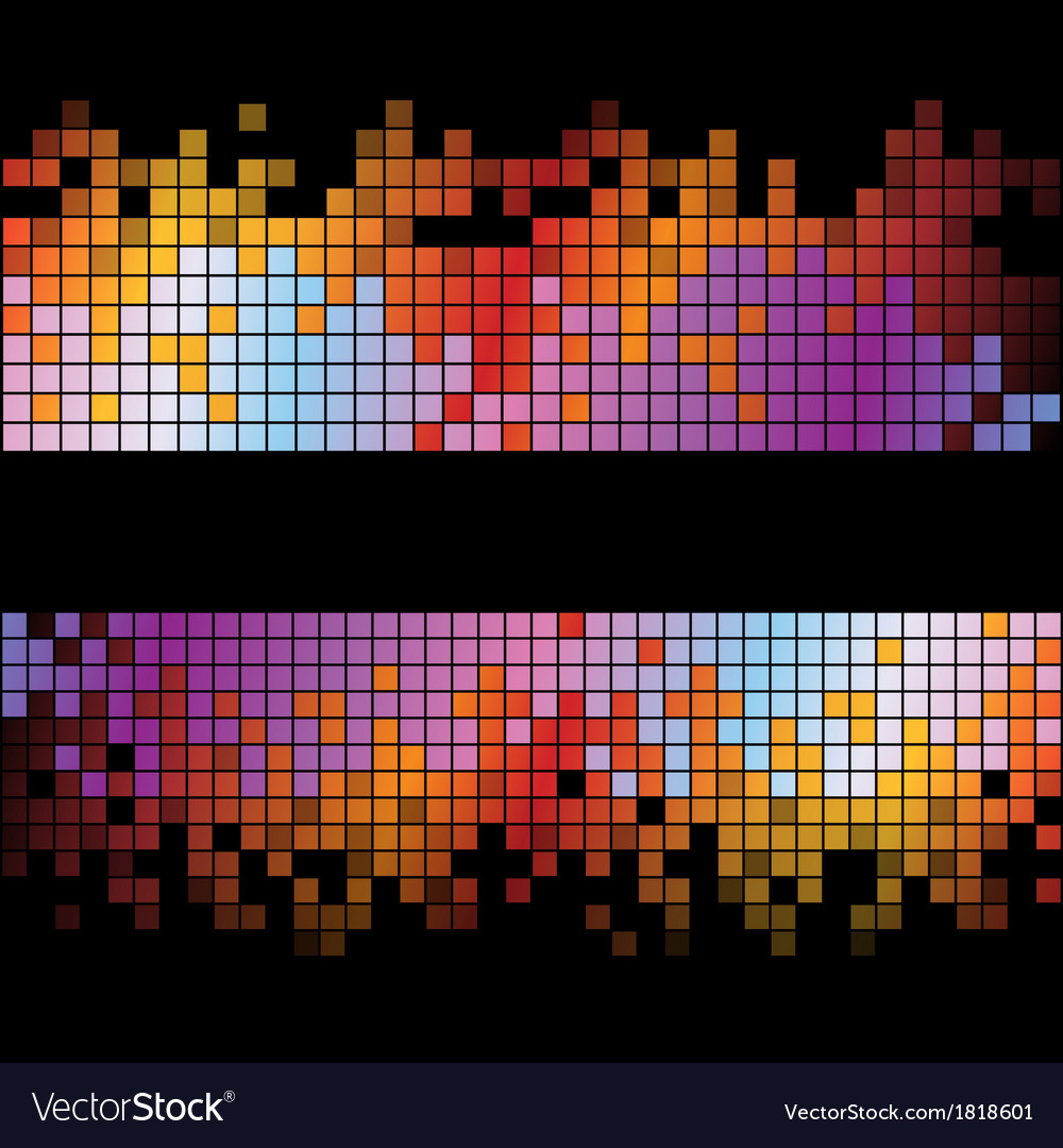 Abstract digital background with colorful pixels