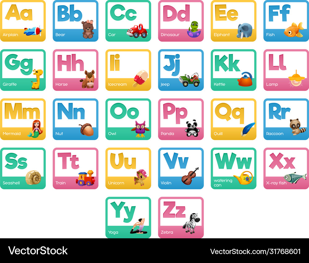 Alphabet Royalty Free Vector Image - VectorStock