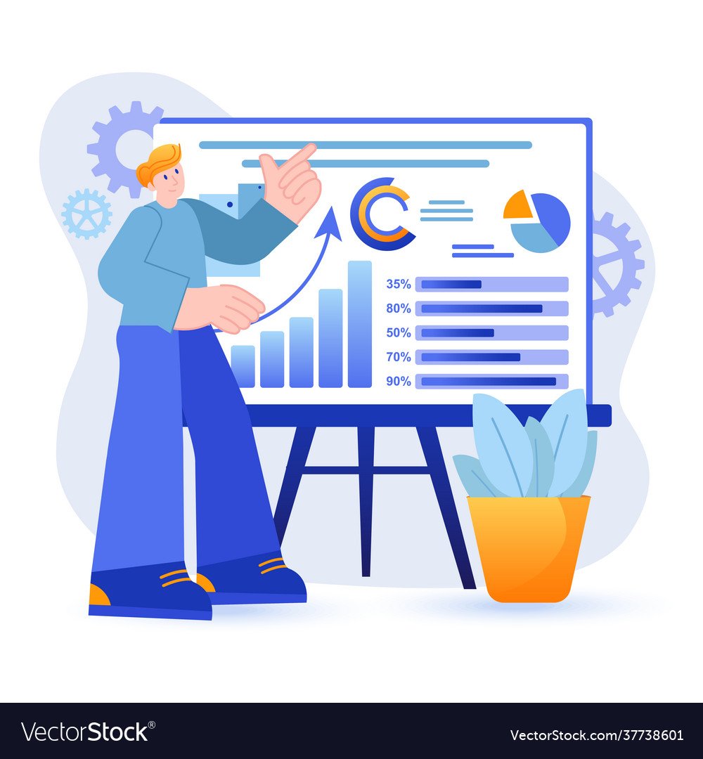 Big data analysis concept