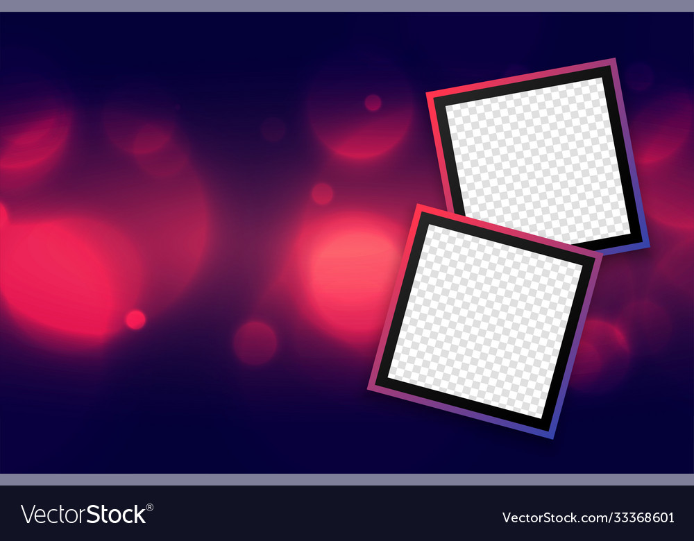 Bokeh Photo Frames Background