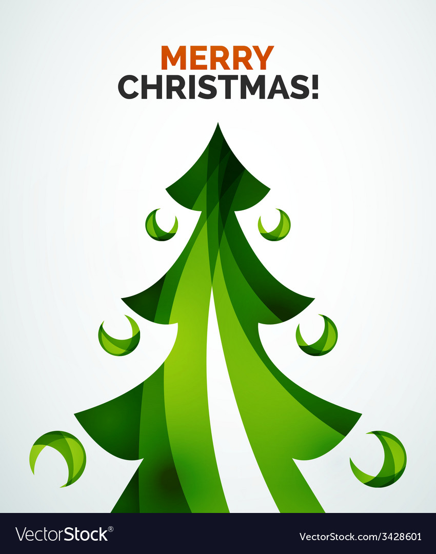 Christmas tree geometric design