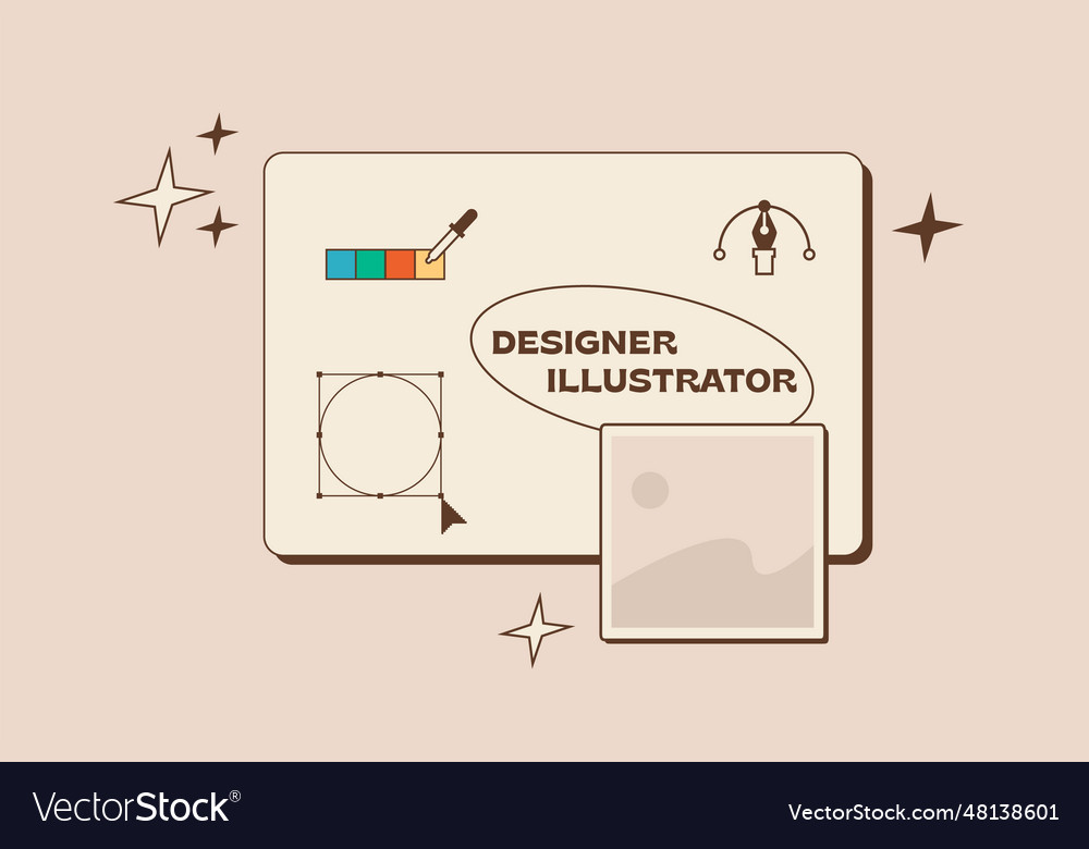 Computer program interface for drawing graphic vector image Computer program interface for drawing graphic