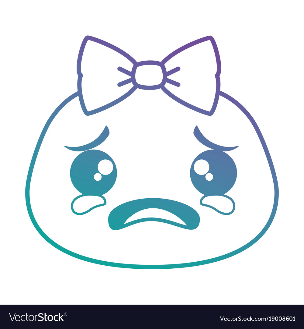 Crying emoji face icon