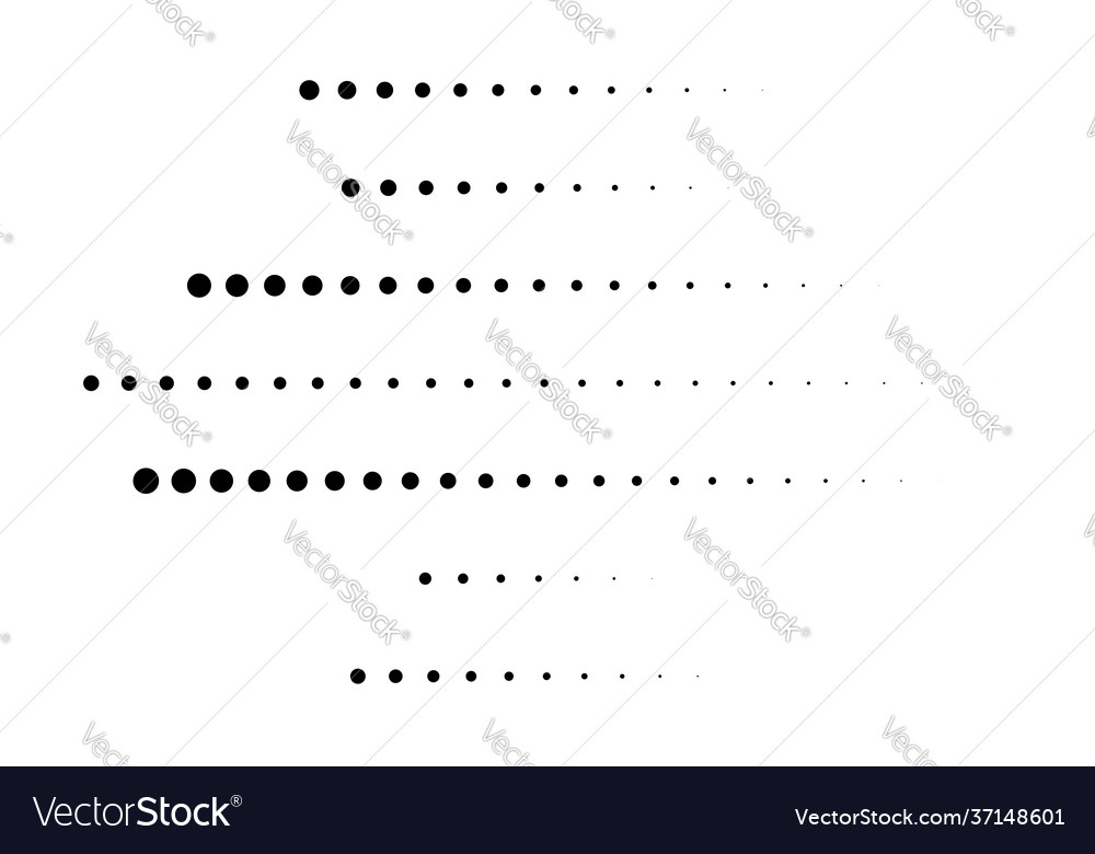 Dot circles dotted lines abstract design element Vector Image Dot circles dotted lines abstract design element