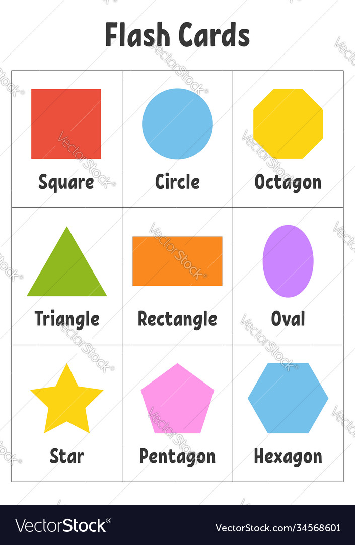 Flashcards - Colors and Geometric Shapes