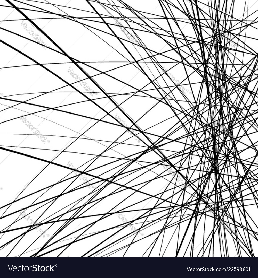Geometric s with random edgy irregular lines vector image Geometric s with random edgy irregular lines