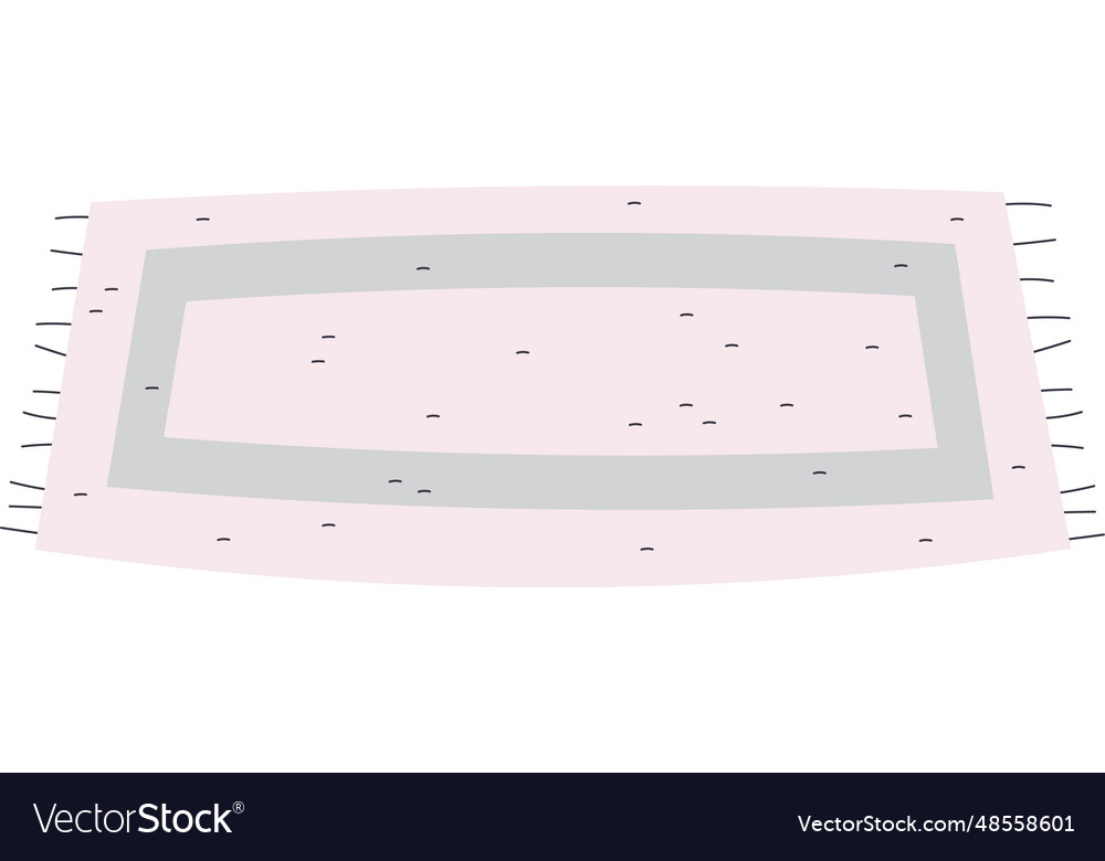 Rectangular textile carpet