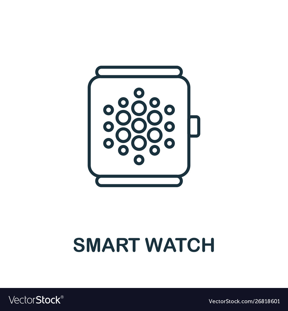 Smart watch outline icon creative design from