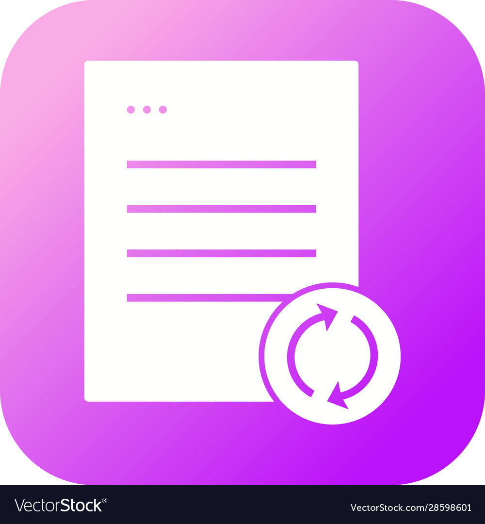 Sync Glyph Icon - Data Synchronization