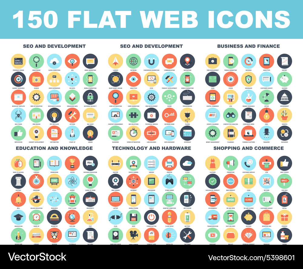 Web icons Royalty Free Vector Image - VectorStock