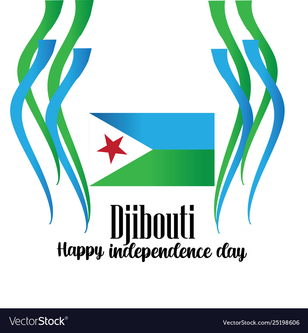 A background for djibouti independence day design Vector Image