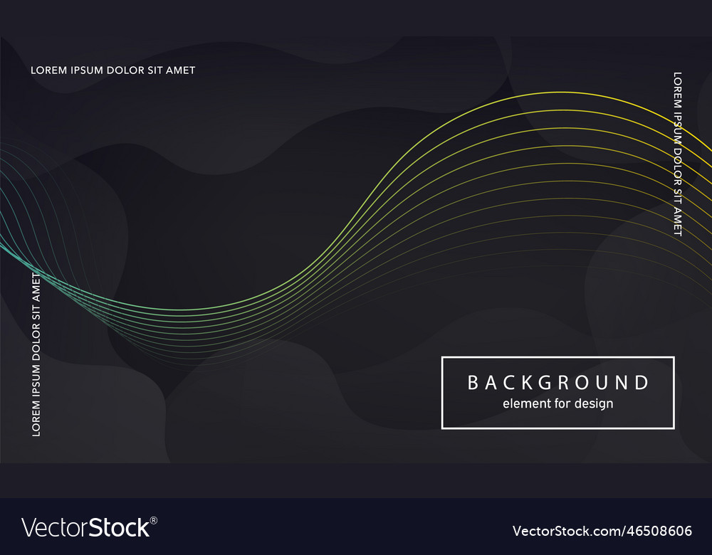Abstract background wave element for design vector image Abstract background wave element for design