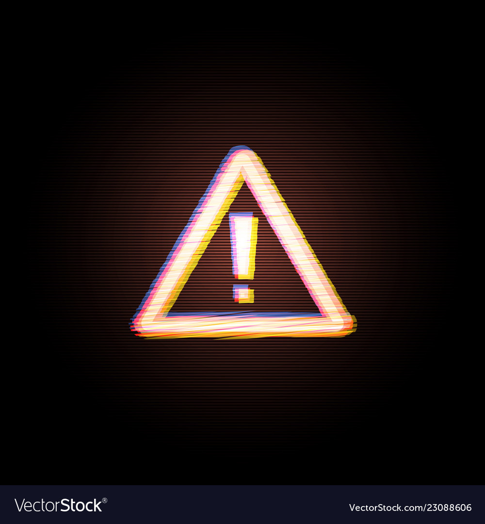 Attention sign computer hacked error concept