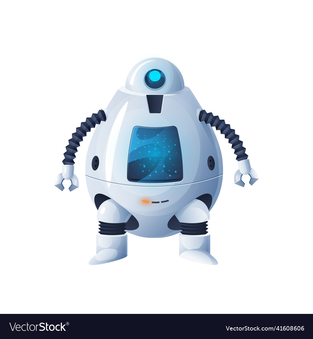 Automation of future ai robot to work outer space vector image Automation of future ai robot to work outer space