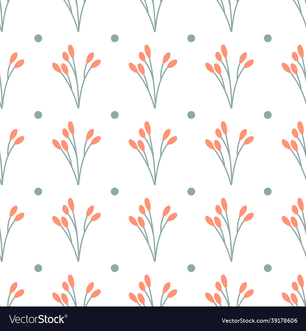 Autumn minimalistic pattern on white branch vector image Autumn minimalistic pattern on white branch