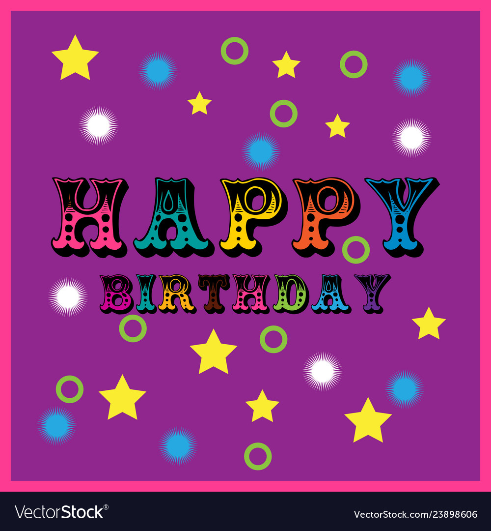 Happy birthday party background Royalty Free Vector Image