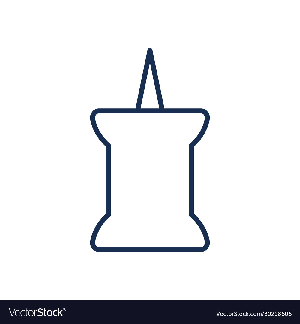 Isolated note pin line style icon design