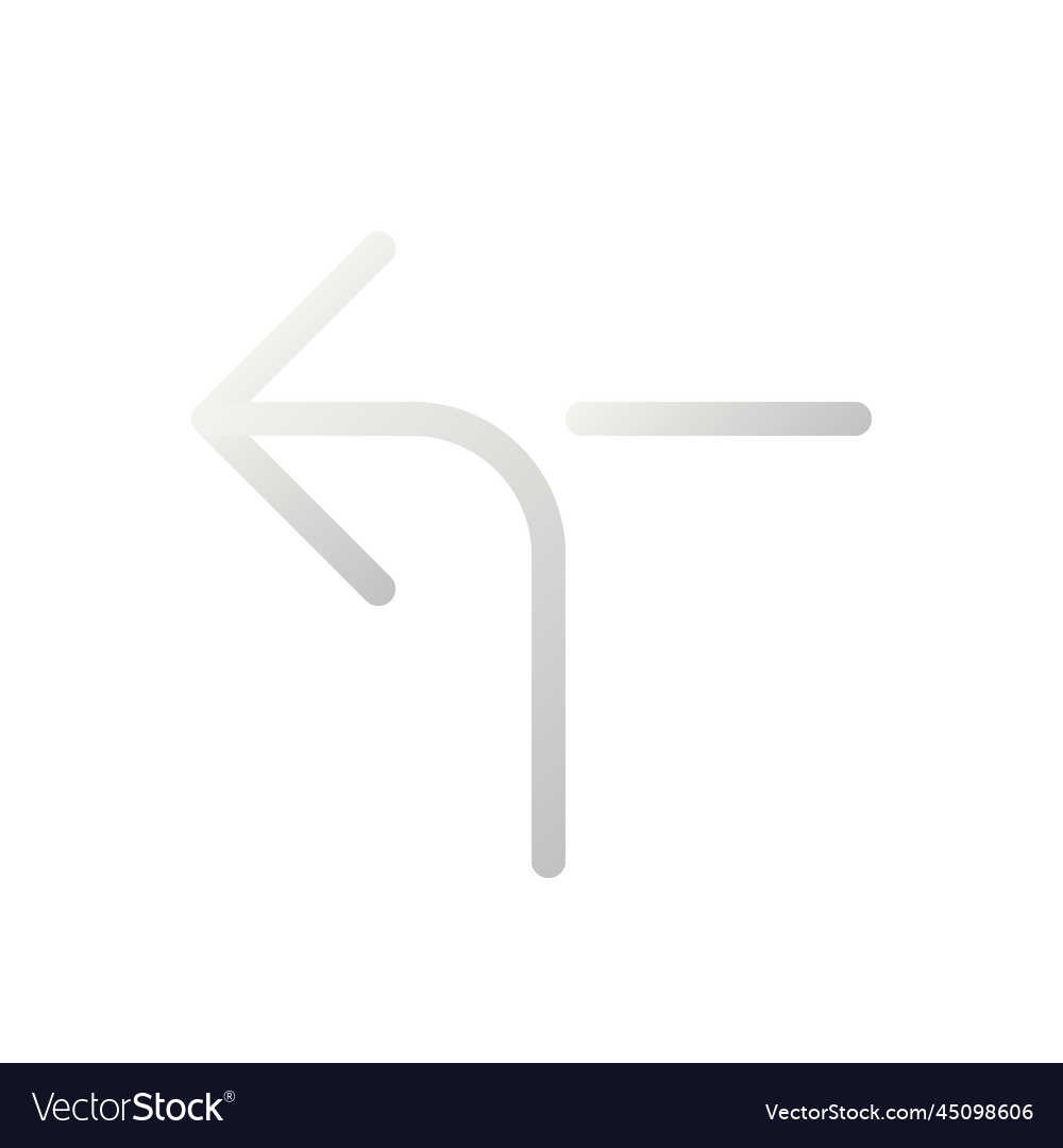 Left horizontal alignment sign flat gradient vector image Left horizontal alignment sign flat gradient