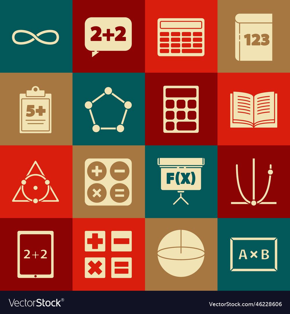 Set chalkboard graph schedule chart diagram