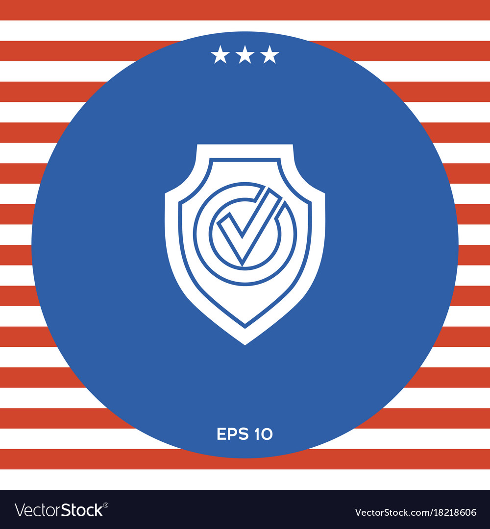 Shield with check mark icon