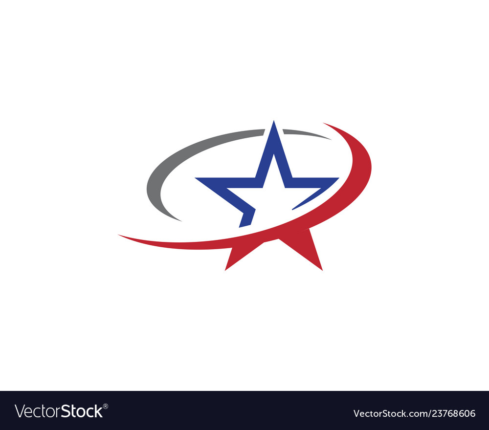 Star logo template icon Royalty Free Vector Image