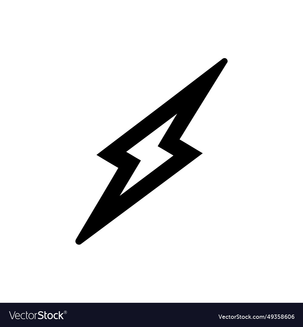 Thunder and lightning icon - simple