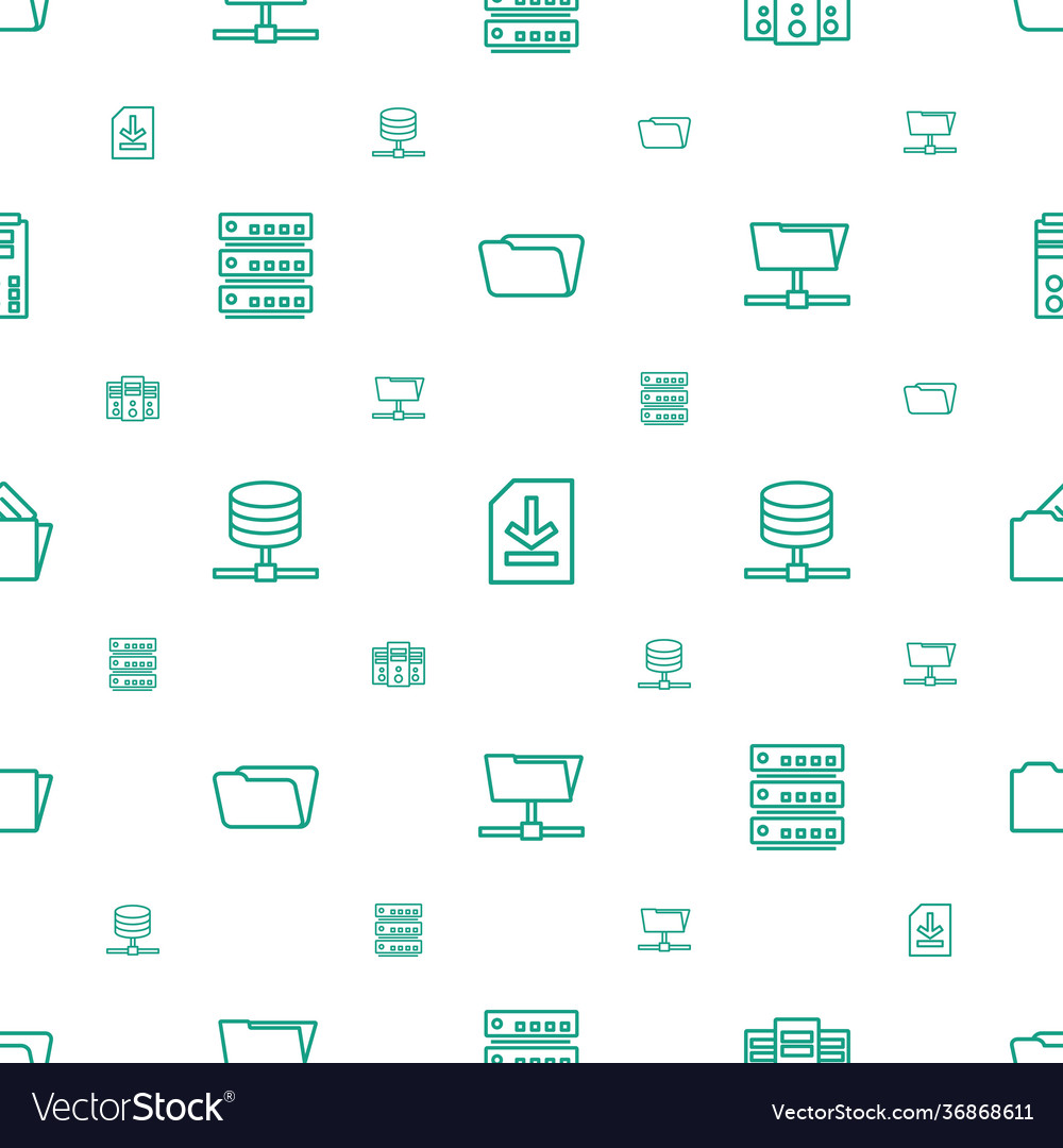 Archive icons pattern seamless white background