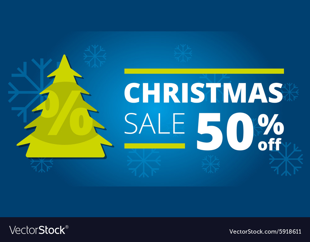 Christmas sale design template