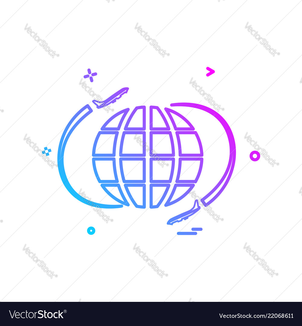 Globe icon design
