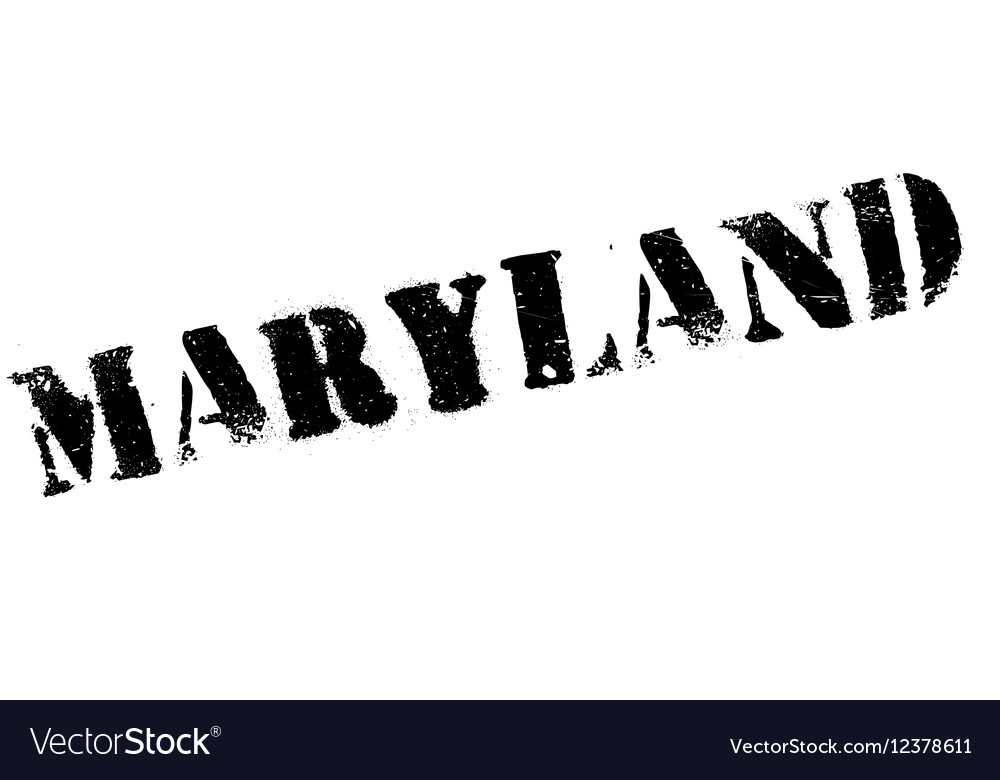 Maryland stamp rubber grunge