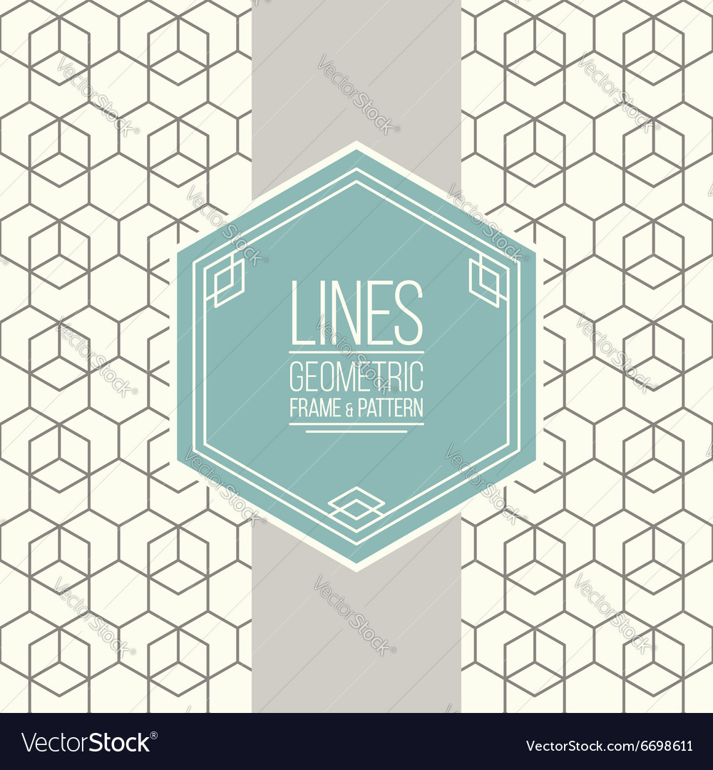 Set of line pattern and linear frame