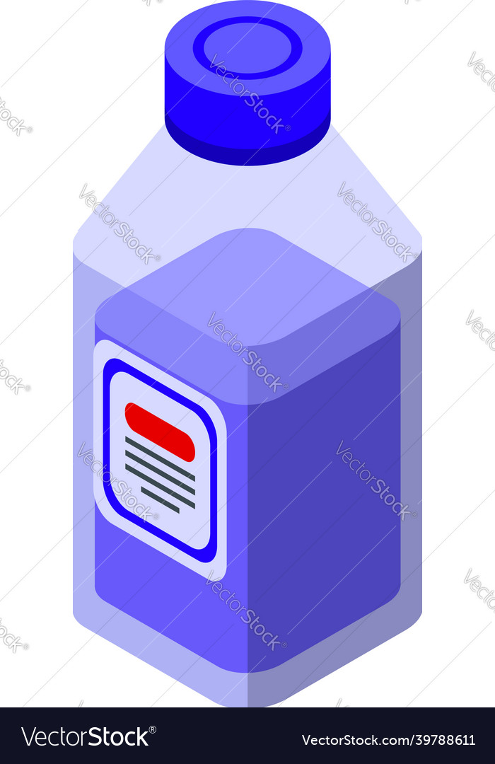 Wash machine cleaner icon isometric Royalty Free Vector