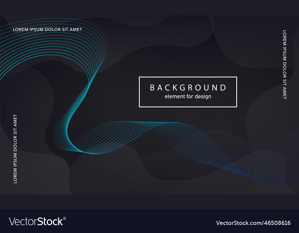 Abstract background wave element for design vector image Abstract background wave element for design