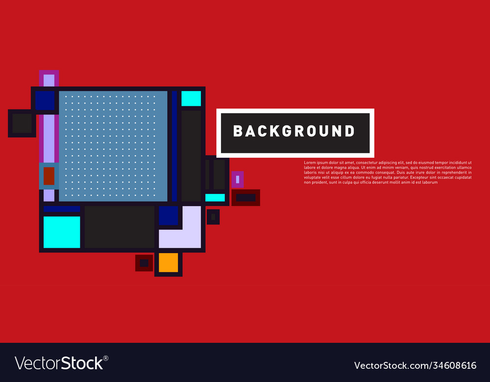 Abstract colorful rectangle background for banner