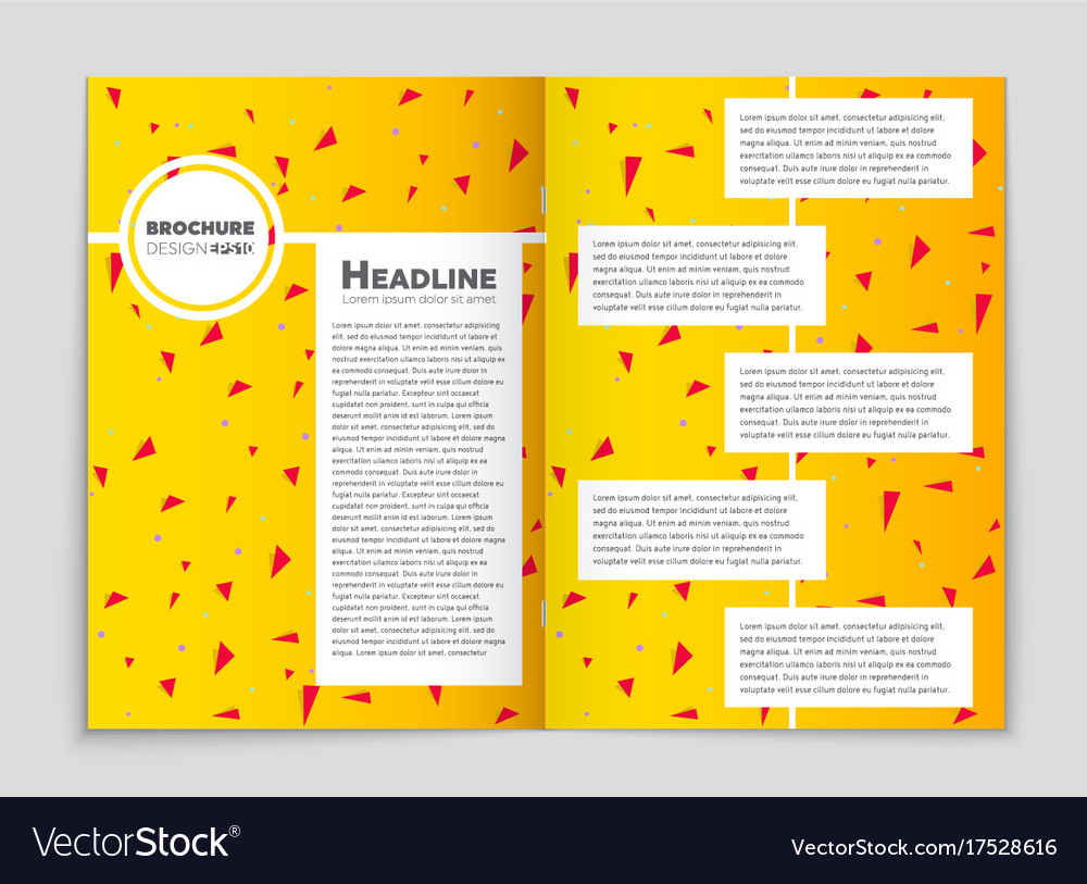Abstract layout background set for art