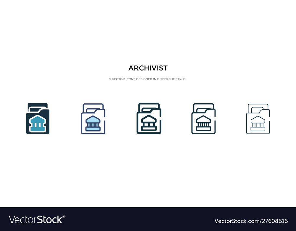 Archivist Icon Set - Multiple Styles