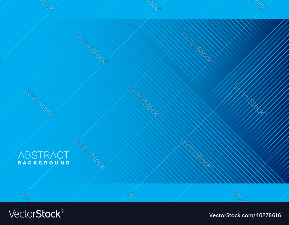 Blue background with diagonal lines design vector image Blue background with diagonal lines design