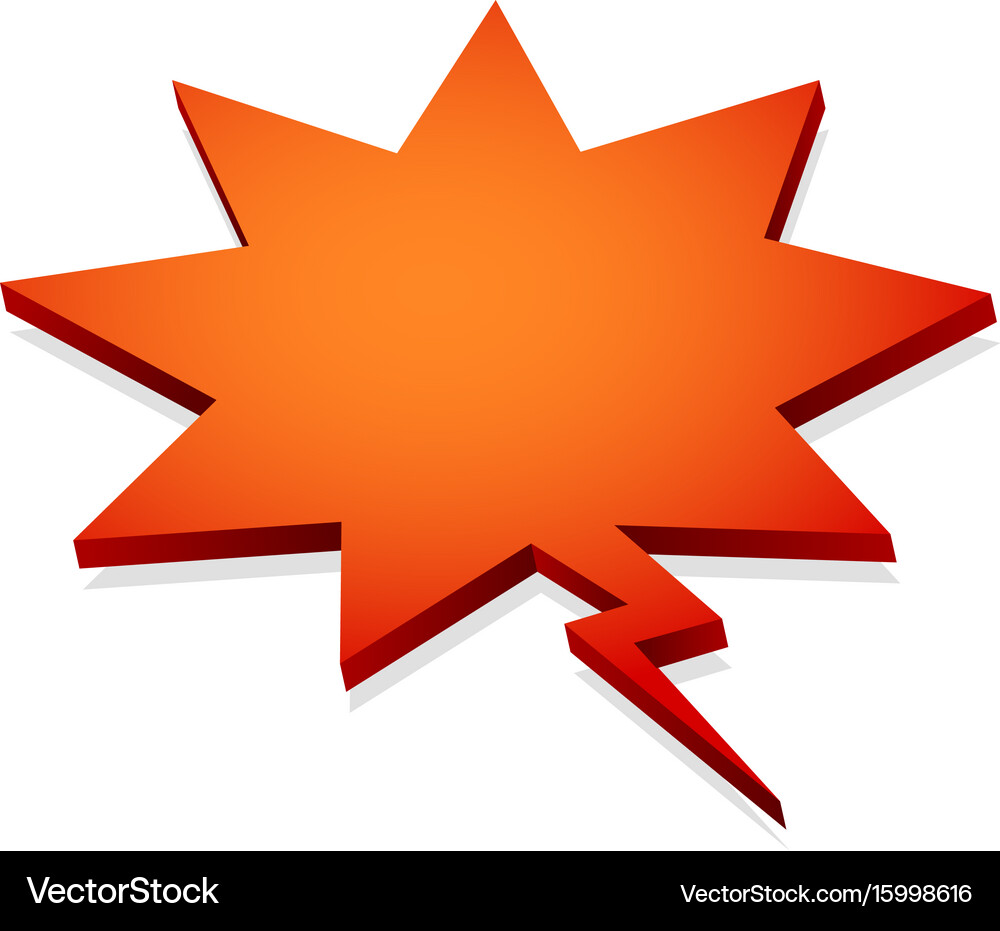 Bubble speech 3d Royalty Free Vector Image - VectorStock