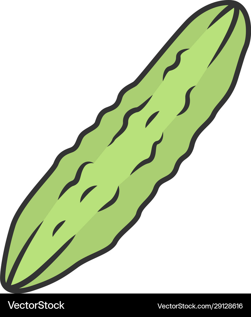 Cucumber color icon Royalty Free Vector Image - VectorStock