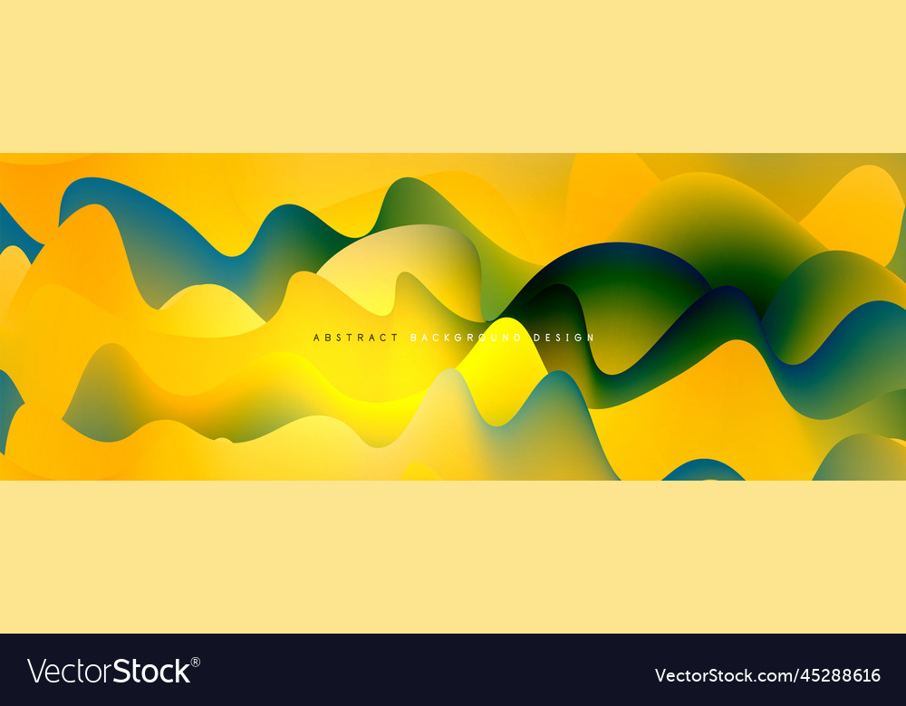 Dynamic liquid waves abstract background