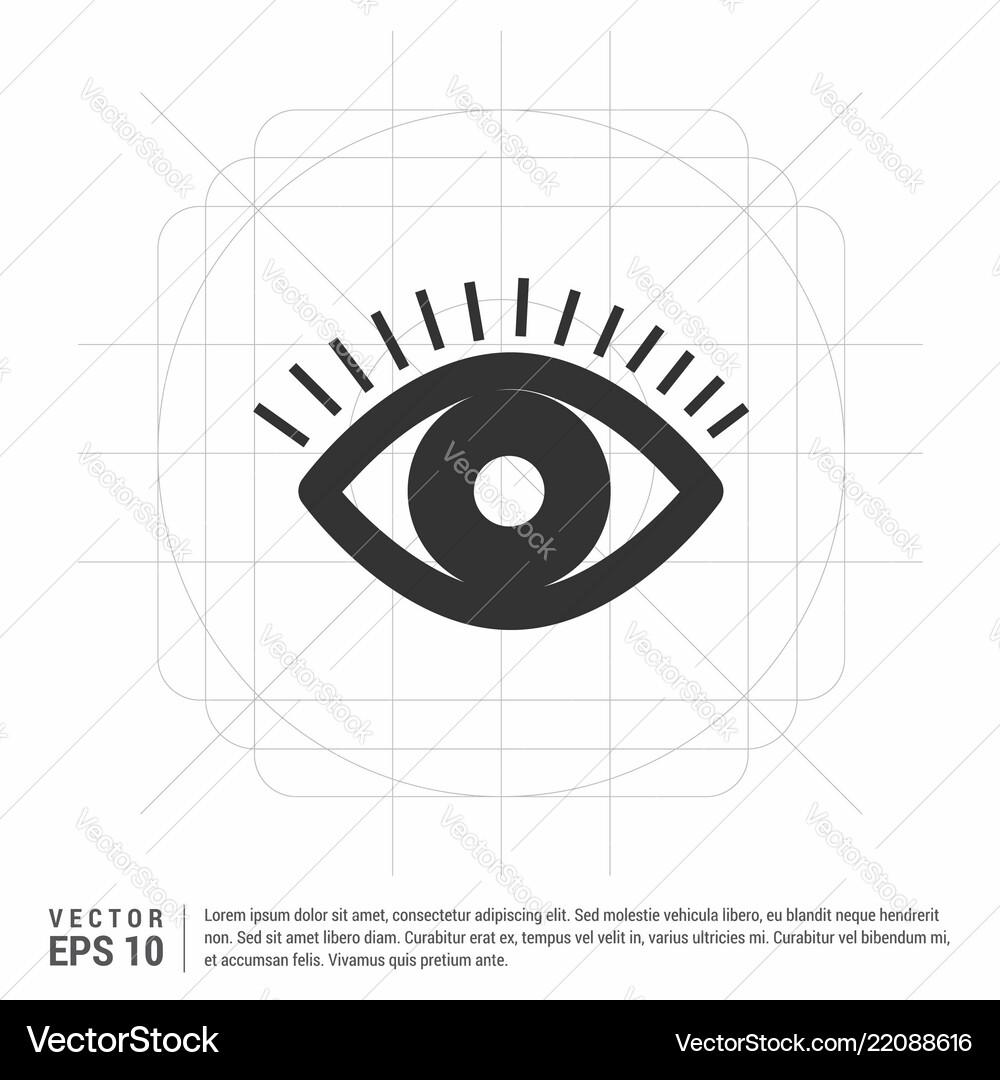 Eye icon Royalty Free Vector Image - VectorStock